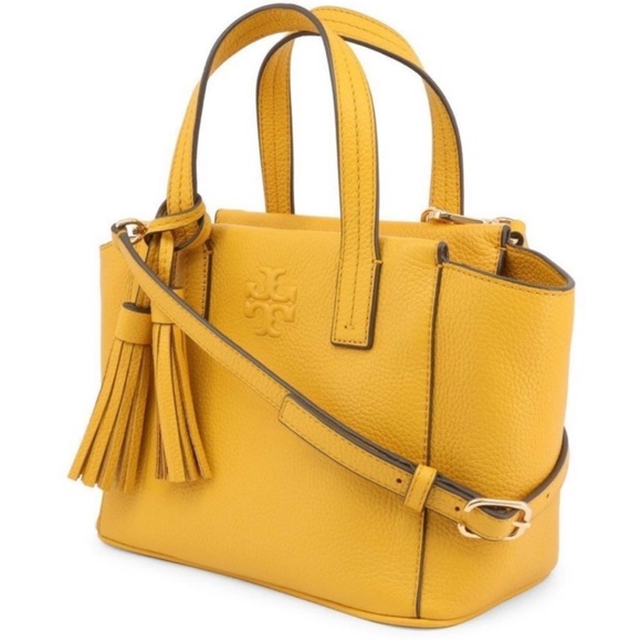 Tory Burch Mustard Yellow Tote Bag - Picture 4 of 5